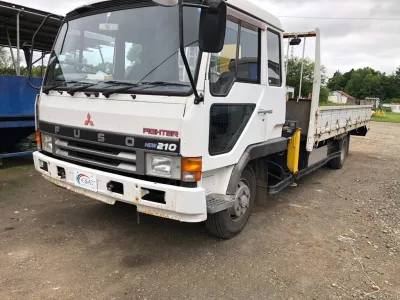 1989 MITSUBISHI FUSO FIGHTER U-FK518K Loader truck with crane (No.J0779)