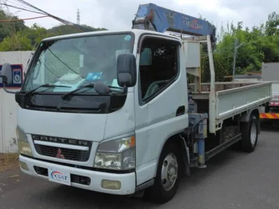 2002 MITSUBISHI KK-FE73EEN CANTER Flat bed With 3 ton Crane (No.J0760)