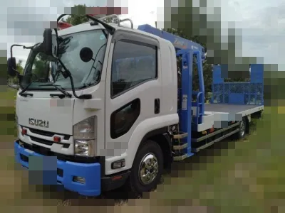 2020 ISUZU FORWARD 2RG-FSR90S2 4HK1 Car carrier Self Loader With Crane(No.970800)