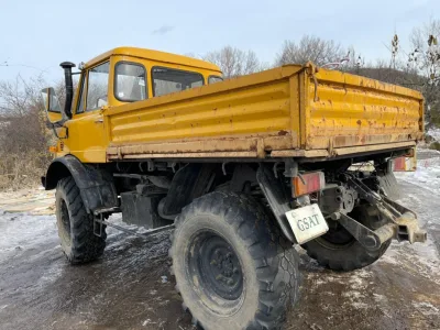 1973 Mercedes-Benz Unimog Left-Hand Drive Double Side Loader Dump Truck (No.J1010)