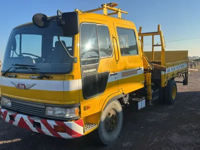 HINO RANGER DOUBLE CABIN WITH CRANE — FOR EXPORT