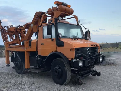 Mercedes Unimog U1450 – Square Cab, Long Wheel Base, Capable of Railway Repair & Operations(No.J1012)