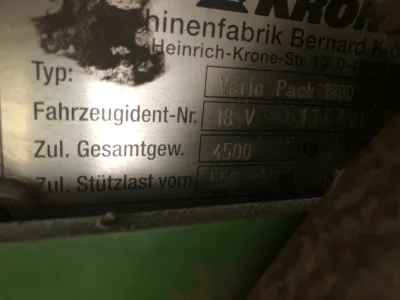 Used Krone Round balers 4 Units mix (No.J0823)